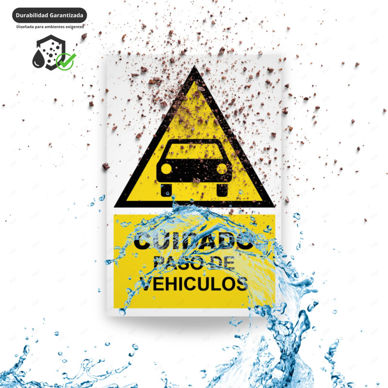 ‣ Rótulo Atención: Cuidado Vehículos... | SIGO