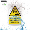 ‣ Rótulo Atención: Almacenamiento de Baterías | SIGO