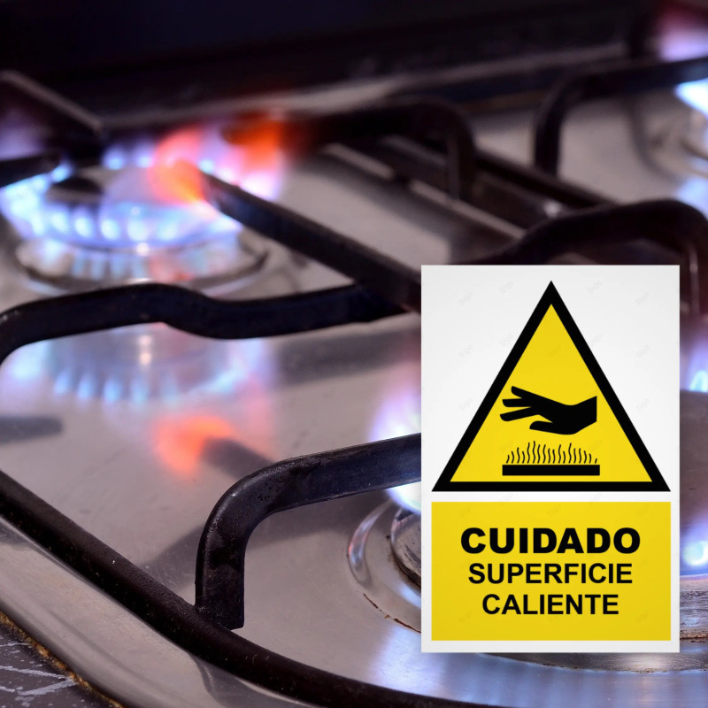 ‣ Rótulo Atención: Cuidado Superficie Caliente... | SIGO