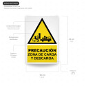 ‣ Rótulo Atención: Precaución Zona Carga... | SIGO