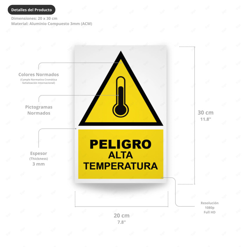 ‣ Rótulo Peligro Alta Temperat... | SIGO
