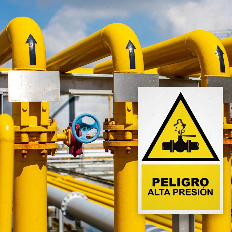 ‣ Rótulo Atención Peligro Alta Presión... | SIGO
