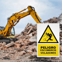 ‣ Rótulo Peligro Escombros Voladores | SIGO