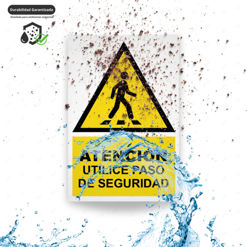 ‣ Rótulo: Atención utilice paso de seguridad | SIGO