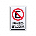 Rotulo Prohibido Estacionar, Señales de Prohibición