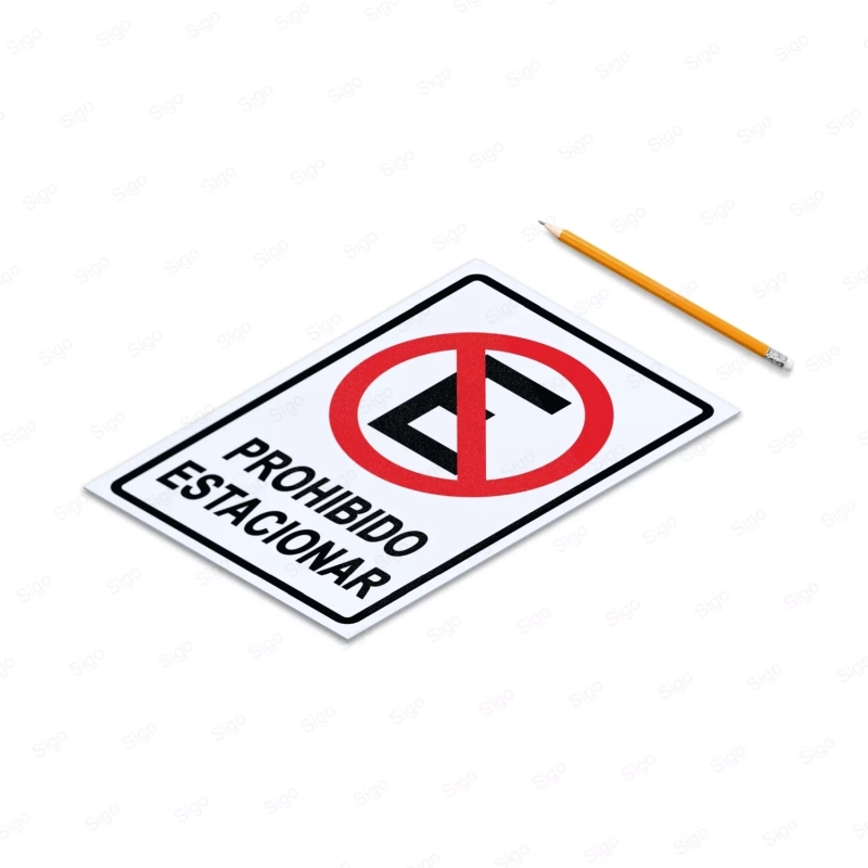 Rotulo Prohibido Estacionar, Señales de Prohibición
