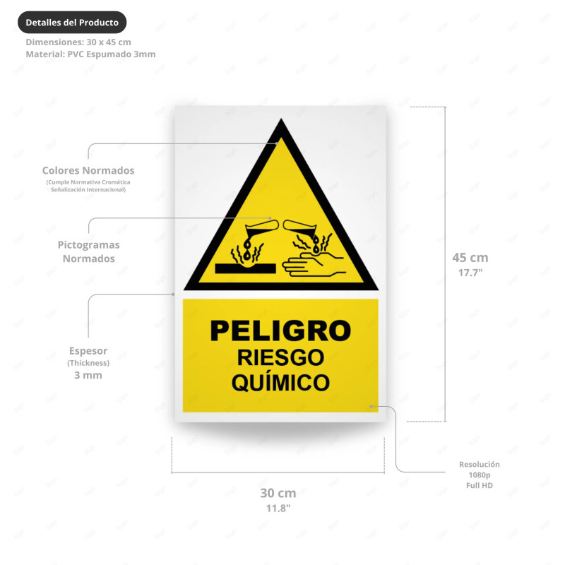 ‣ Rótulo Peligro Riesgo Químico... | SIGO