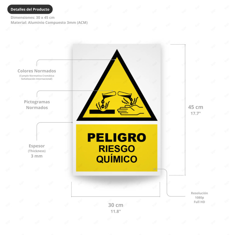 ‣ Rótulo Peligro Riesgo Químico... | SIGO