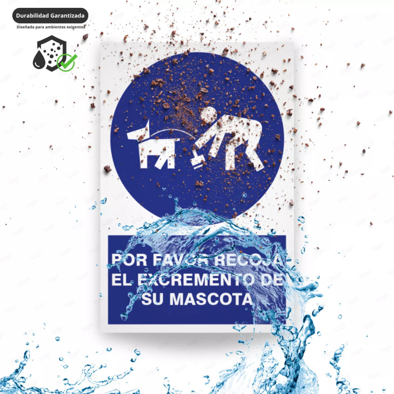 ‣  Rótulo de Obligación - Por favor Recoja el Excremento de s...| SIGO
