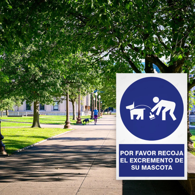 ‣  Rótulo de Obligación - Por favor Recoja el Excremento de s...| SIGO