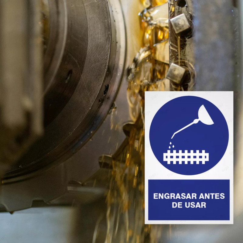 ‣ Engrasar antes de usar: Rótulo Obligat. | SIGO