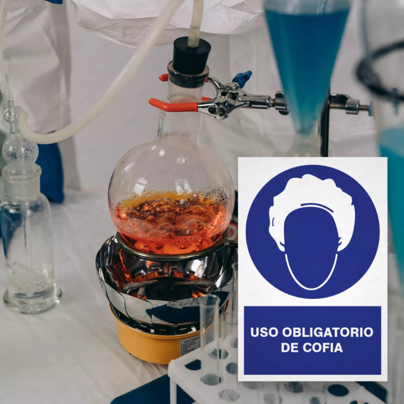 ‣ Uso obligatorio de cofia | Rótulo Obligación... | SIGO