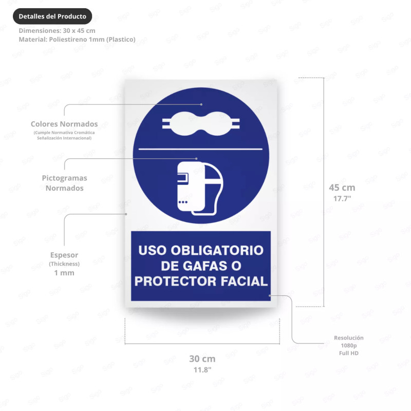 ‣ Uso obligatorio de gafas o protector fac... | SIGO