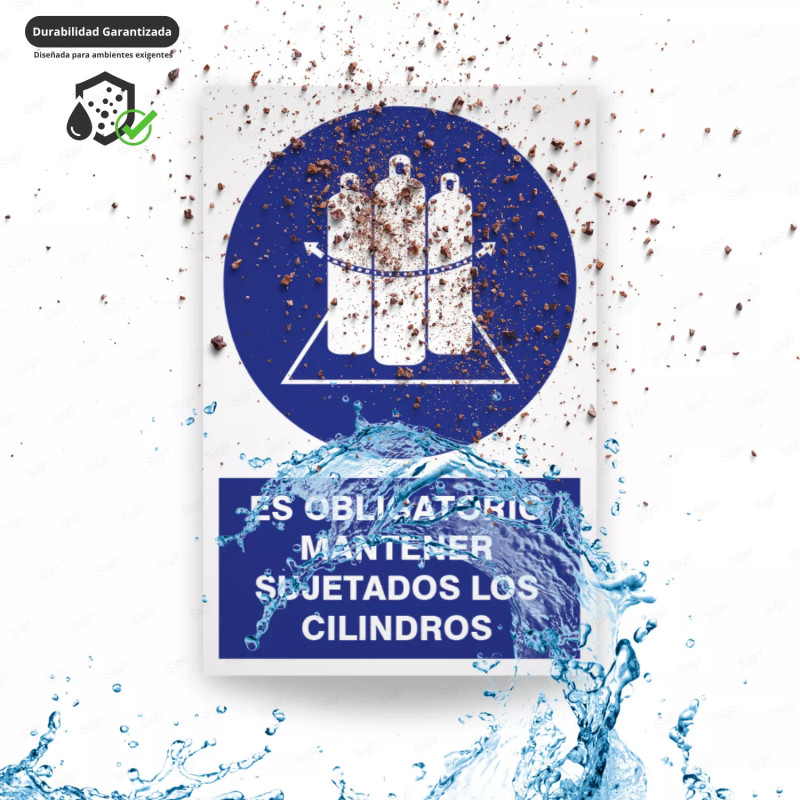 ‣ Rótulo: Mantener Sujetados Cilindros | SIGO