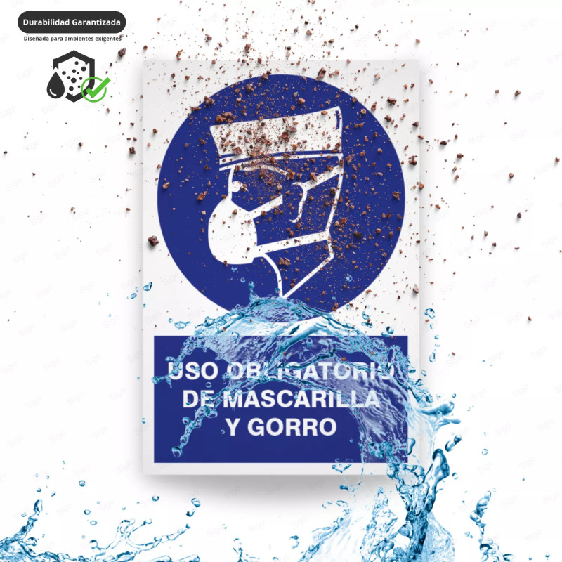 ‣ Uso obligatorio: mascarilla y gorro | SIGO