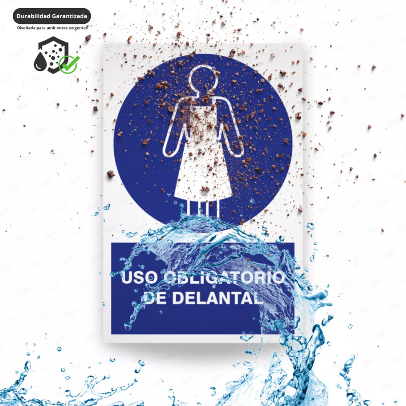 ‣ Rótulo Obl: Uso obligatorio de delantal | SIGO
