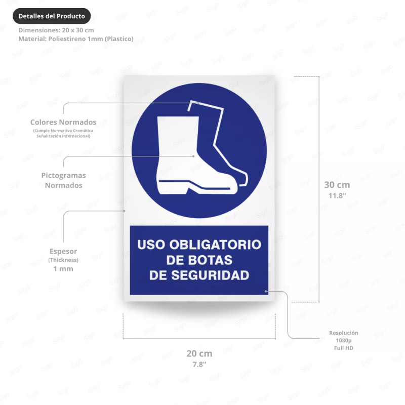 ‣ Uso obligatorio de botas de seguridad | SIGO