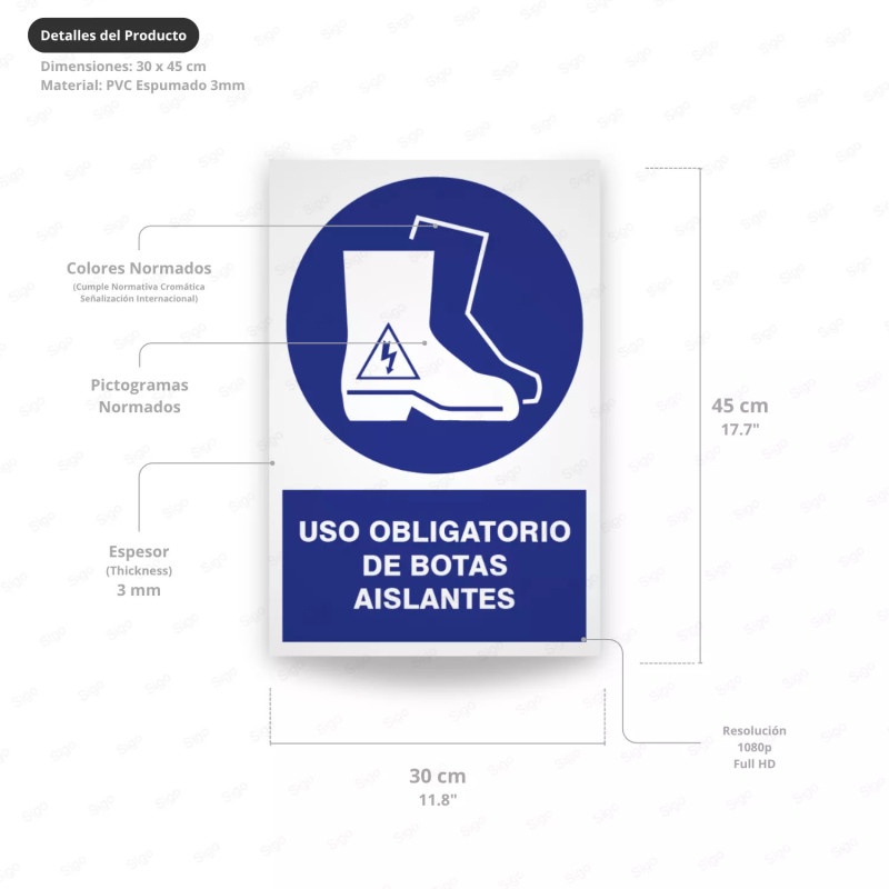 ‣ Uso obligatorio de botas aislantes | SIGO