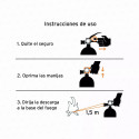 Extintor portátil recargable 0.5 kg, polvo tipo ABC, Truper