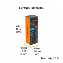 Extintor portátil recargable 0.5 kg, polvo tipo ABC, Truper
