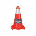 ‣ Cono de precaución 45 cm PVC reflejante | Truper