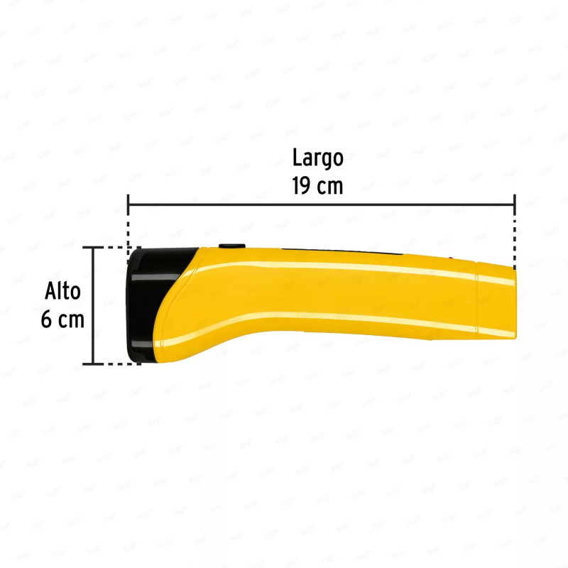 Linterna plástica de LED, 80 lm, recargable, PRETUL