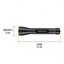 Linterna de aluminio LED Cree 235 lm con 2 pilas AA, Truper