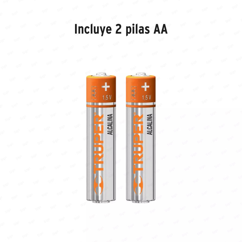 Linterna de aluminio LED Cree 235 lm con 2 pilas AA, Truper