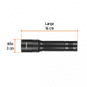 Linterna LED recargable, de aluminio, 340 lm, TRUPER