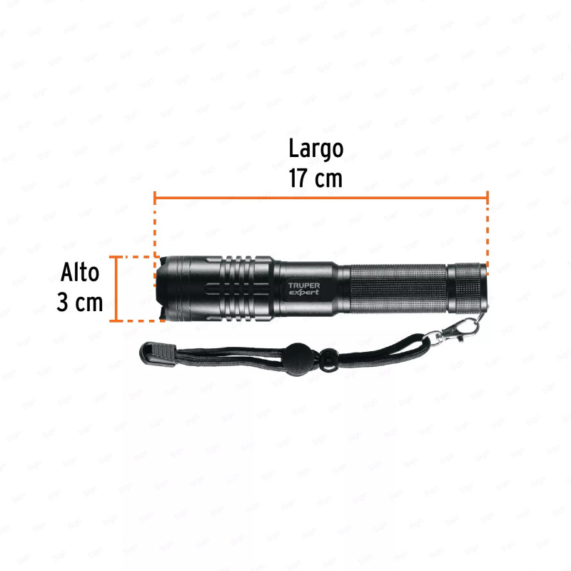 Linterna LED recargable, de aluminio, 500 lm, TRUPER EXPERT