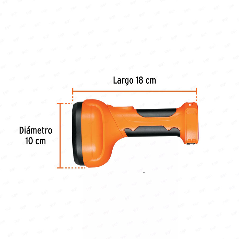 Linterna plástica de LED 300 lm, recargable, TRUPER