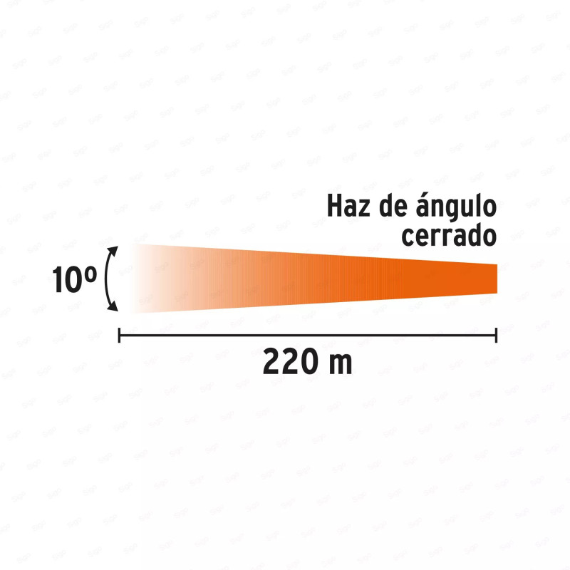 Linterna plástica de LED 350 lm, recargable, TRUPER