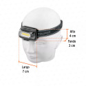 Linterna de minero LED 350 lm con sensor, recargable, TRUPER
