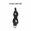 Linterna de minero LED 80 lm, recargable,TRUPER EXPERT