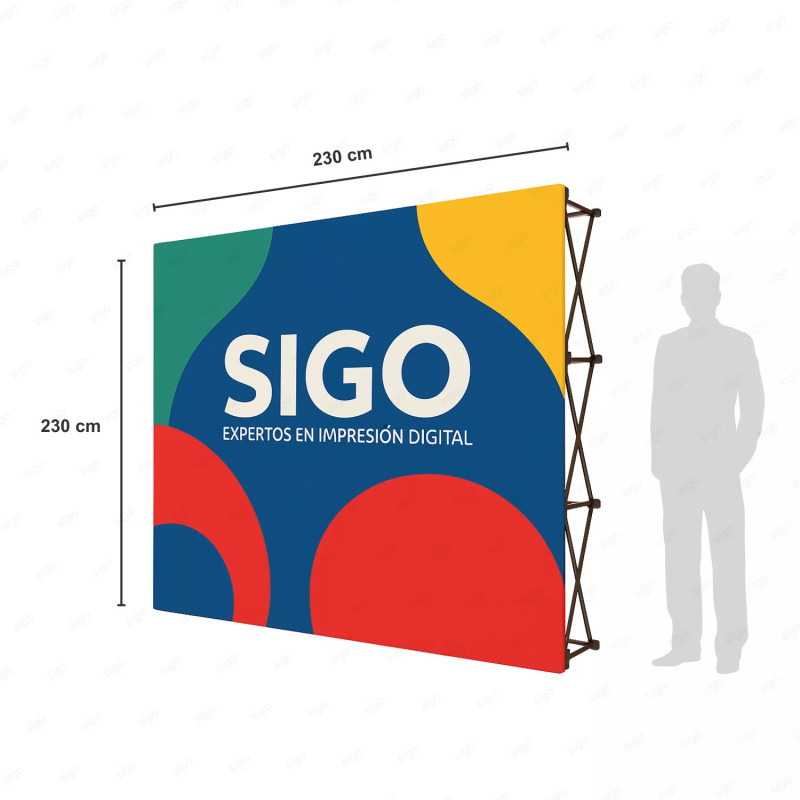 ‣ Pared Promocional Recta Ideal en Guatemala | SIGO
