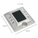 ‣ Vialeta Solar de Aluminio Luz Blanca... | SIGO