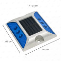 ‣ Vialeta Solar Aluminio Luz Azul... | SIGO