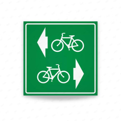 Rótulo de Sentidos de Ciclovía 24” x 24”| Cod. CIC-002