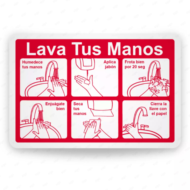 ‣ Rótulo Instructivo de Lavado de Manos... | SIGO