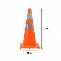 Cono Vial Tráfico | Naranja 71 cm