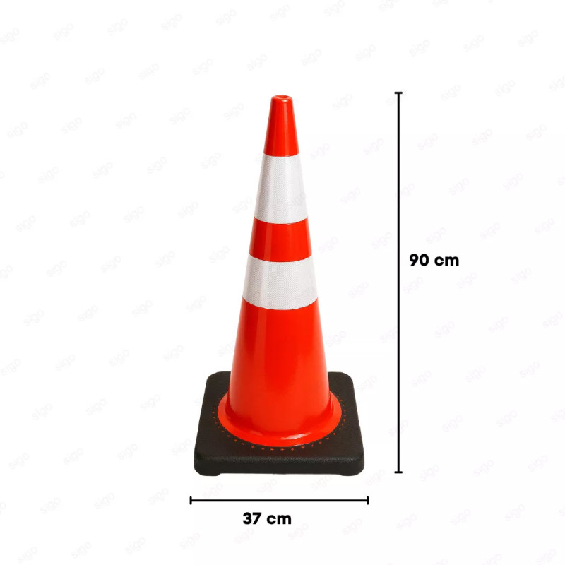 Cono Vial de Tráfico | Naranja 36″