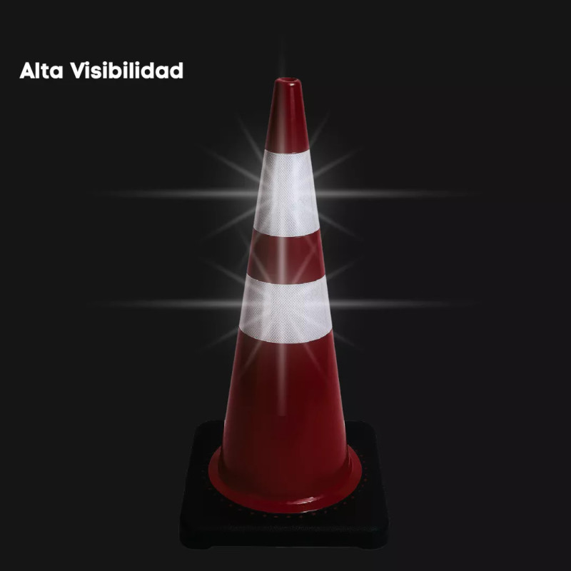 Cono Vial de Tráfico | Naranja 36″