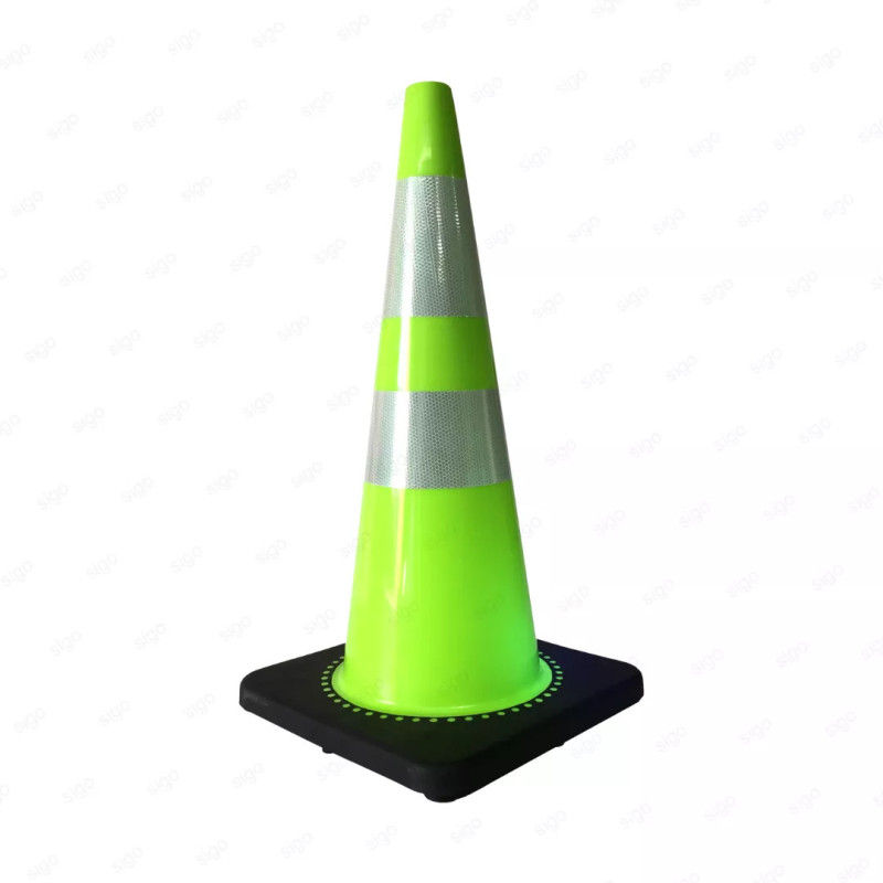 Cono Vial de Tráfico | Verde de 36"