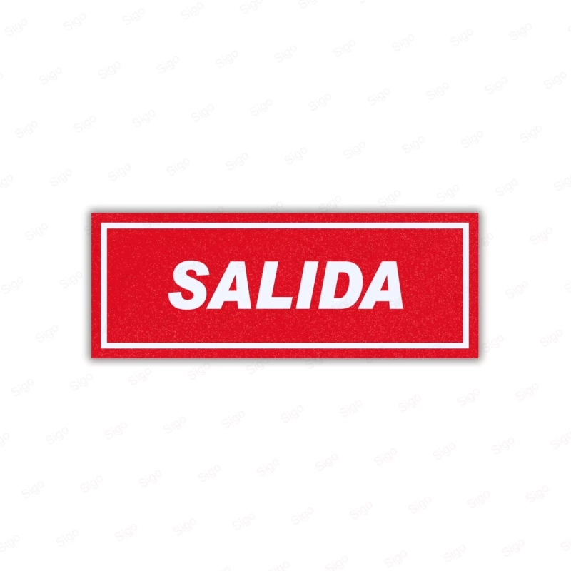 Rótulo Salida Horizontal
