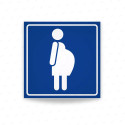 ‣ Rótulo Estacionamiento Embarazadas Azul | SIGO