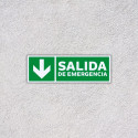 ‣ Rótulo Salida Emergencia Flecha Abajo | SIGO