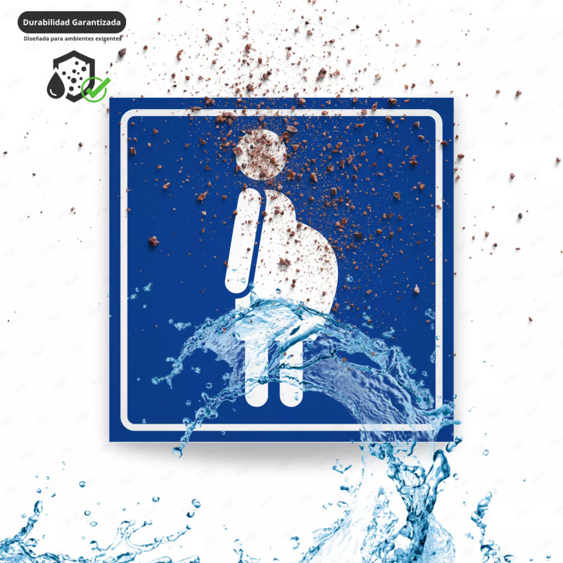 ‣ Rótulo Estacionamiento Embarazadas Azul | SIGO