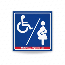 ‣ Rótulo Discapacitados y Embarazadas | SIGO