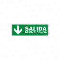 ‣ Rótulo Salida Emergencia Flecha Abajo | SIGO