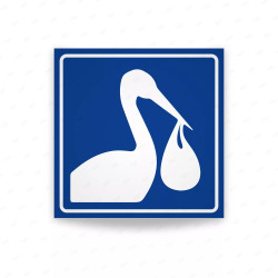 ‣ Rótulo Espacio Embarazadas Reflectivo | SIGO